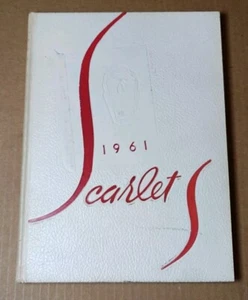 Rare HTF Scarlet S 1961 Shelby, Ohio Highschool Yearbook Whippets Vintage - Picture 1 of 18