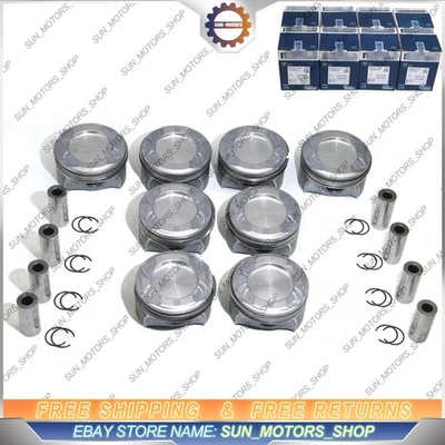 Juego de 8 pistones y anillos STD para Mercedes-Benz E63 G63 S63 AMG W463 W212 5,5 L M157 Foto 1 de 4