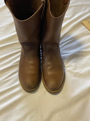 Botas de trabajo Red Wing vintage hechas en EE. UU. de cuero marrón para hombre talla 8D Foto 1 de 4