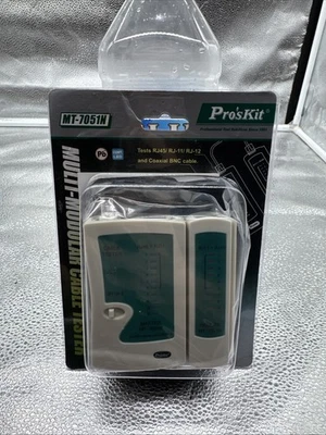 Mster MT-7051N remote MT-7051N Pro's Kit Multi Network Cable Tester and case.  H - Image 1 of 3