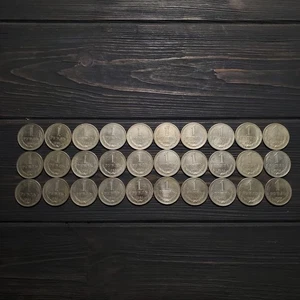 Lotto di 30 monete 1 rublo 1964 Y # 134a.2 - Foto 1 di 6