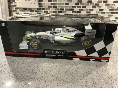 Minichamps 1.18 Rubens Barrichello 2009 Vergine Brawn GP - Immagine 1 di 4