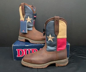 Durango Rebel Texas Flagge Stahlkappe Western Herren Arbeitsstiefel US 9M Braun DB021 - Bild 1 von 20