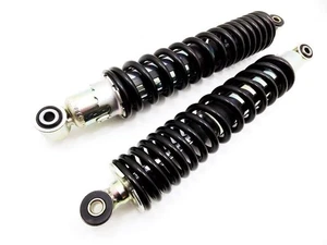 YAMAHA YFM350 RAPTOR 04-13 368mm FRONT SHOCK ABSORBERS EYE TO EYE BLK ATV QUAD - Picture 1 of 4