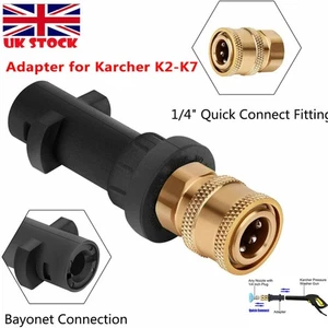 Adapter For Karcher K2-K7 to 1/4'' Quick Release Pressure Washer Gun Lance Kit - Picture 1 of 9