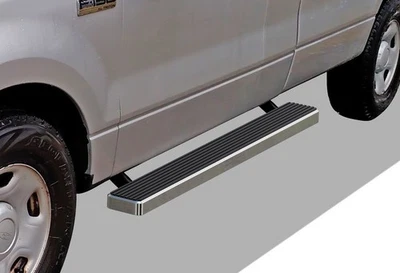 APS Stainless Steel 5 inches Running Boards Fit 04-08 Ford F150 Super Cab - Image 1 of 4