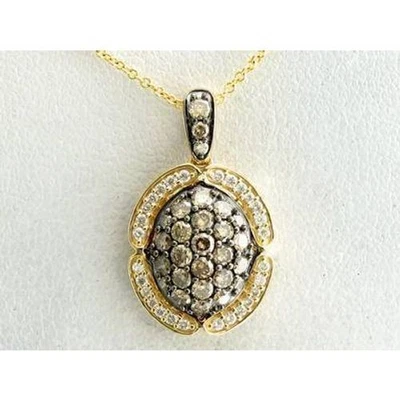 Collar con colgante de diamantes de chocolate marrón Le Vian en oro amarillo de 14 K 1 quilate Foto 1 de 4