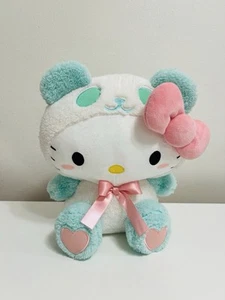Hello Kitty Mint Panda Costume 11" Plush - New with tag (Round1 Exclusive) - Picture 1 of 5