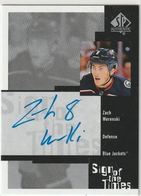 2020 Upper Deck SP Authentic #RSOTT-ZW Werenski Sign of the Times Retro Auto - Image 1 of 2
