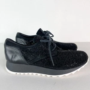 Scarpe da ginnastica Tosca Blu donna Chamonix strass impreziosite da cristalli nere taglia 6,5 - Foto 1 di 8