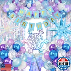 Frozen Birthday Decorations, Frozen Birthdays Party Supplies, Happy Birthday - Picture 1 of 5