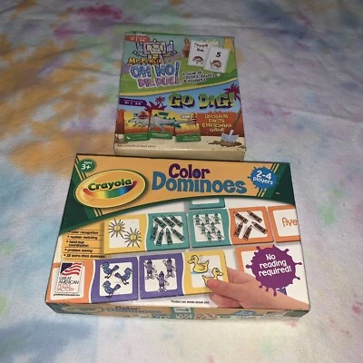 Leap Frog Mr. Pencil Go Dig Card Games And Crayola Color Dominoes Kids Games - Image 1 of 4