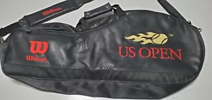 U.S. Open Wilson Leather Fully Embroidered US Open Tennis Racket Travel Bag - Picture 1 of 12