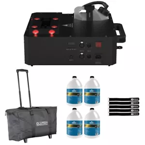 Chauvet DJ Geyser Move LED RGBA+UV Pyro-Style Effect Fog Machine w Fluid & Bag - Picture 1 of 12