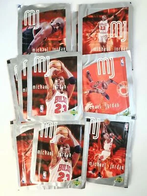 1998 Upper Deck Michael Jordan STICKERS Lot of 10 Packs - Factory Sealed - Image 1 of 2