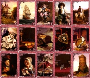 Вишневые и лиловые сумерки - карты Ленорман Lilac & Cherry Twilight Lenormand - Picture 1 of 5