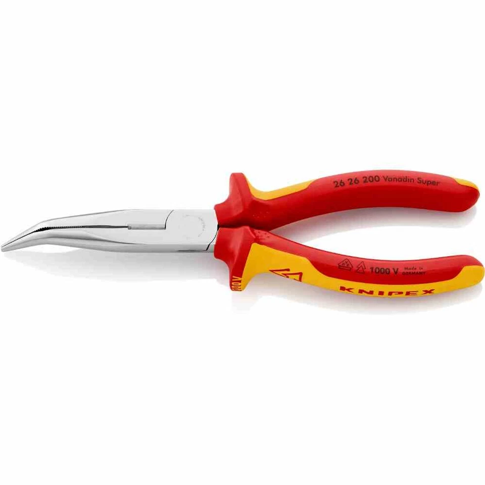 Knipex Flachrundzange/Storchenschnabelzange 200 mm 1000V Elektriker Zange Zangen - Bild 1 von 1