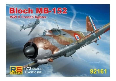 RS MODELS 92161 1/72 Bloch MB-152 4 decal v. for France with resin parts - Immagine 1 di 4