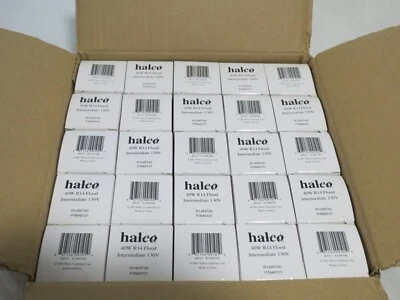 HALCO 40W R14 REFECTOR FLOOD BULB 130V 9101 BULBS DIMMABLE R14INT40 CASE OF 25 - Image 1 of 4
