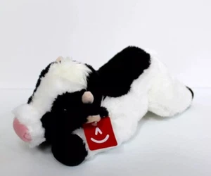Aurora Flopsie May Bell Cow Black White Plush Stuffed Animal 12" - Picture 1 of 2