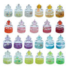 2Pcs Doll house scene background luminous glass alah bottle quicksand bottle JFD