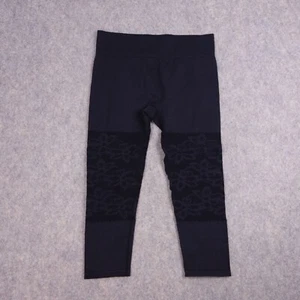 Fabletics Womens Leggings Medium Black Stretch Capri Cropped - Picture 1 of 10