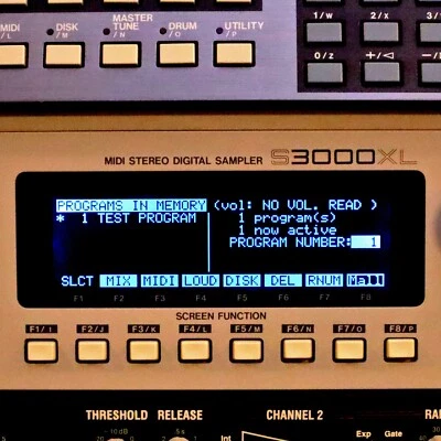 AKAI S2800 S3000 S3000 S 3200 S 3200 CD 3000 XL LED Display White/Black - Bild 1 von 4