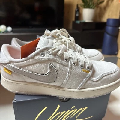 Talla 9 US HOMBRE- Air Jordan 1 Retro AJKO Bajo "UNION WHITE CANVAS" 2023 Foto 1 de 4