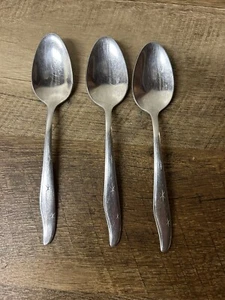 Mar Crest Marcrest  Citation Stainless 3 Oval Tablespoons Atomic Star L55 - Picture 1 of 2
