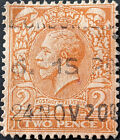 STAMP GREAT BRITAIN SG421 1912 2d King George V simple cypher Used