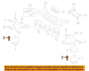FORD OEM 15-23 Mustang Engine Engine Trans Mounting-Motor Mount Bolt W713078S439 - Picture 1 of 2