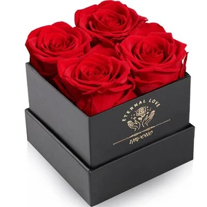 Preserved Rose Mothers Day Roses in a Box Forever Preserved Roses Gift for Mo... - Picture 1 of 6