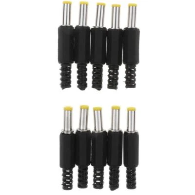 10Pcs 2.5mm x 5.5mm Male DC Plug Adapter Connectors - Image 1 of 4