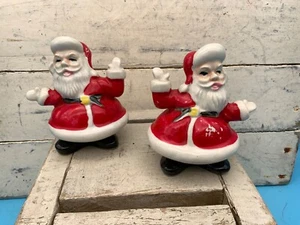 Salero/pimentero vintage de Papá Noel, decoración navideña - Imagen 1 de 8