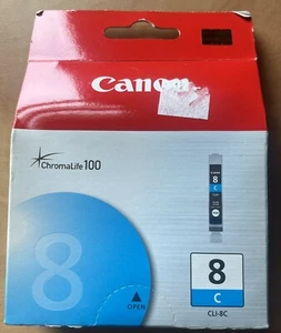 Genuine Canon 0621B002 Cyan Ink Cartridge CLI-8C - Picture 1 of 4