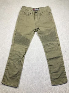 Southpole Jeans BOYS 14 26x26 Olive Green Moto Skater Rocker Grunge Streetwear - Picture 1 of 18