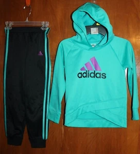 ADIDAS Girls' Size 6X TWO-PIECE OUTFIT (Performance Hoodie & Sweatpants) - Picture 1 of 1