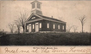 POSTAL CASA VIEJA NORWALK CONNECTICUT - 1905 (TAL VEZ RECORTADA) - Imagen 1 de 2