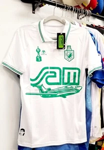 CAMISETA ATLETICO NACIONAL RETRO BLANC - AÑOS 90 - REPLICA - MAGLIA CALCIO BIANCA - Foto 1 di 5