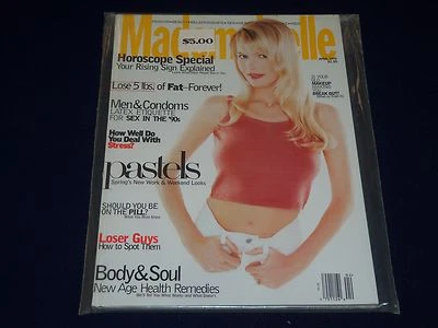 1995 APRIL MADEMOISELLE MAGAZINE - CLAUDIA SCHIFFER - FASHION MODELS - O 358 Foto 1 de 2