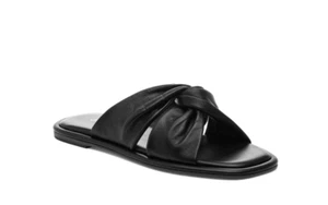 J/Slides Women Yaya Slide Sandals Black Size 8 240331 - Picture 1 of 1