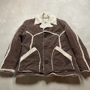 Vintage 60s Pacific Trail Marlboro Jacket Suede Shearling Rancher Sherpa 42 - Picture 1 of 9