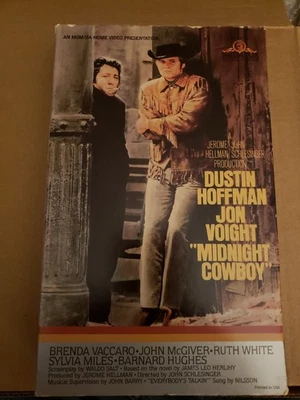 MIdnight Cowboy MGM/UA Silver Big Box VHS Tape Dustin Hoffman Jon Voight Vintage - Image 1 of 4