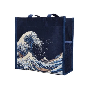 Signare Tapestry Great Wave off Kanagawa Shopper Bag Shoulder Reusable - Picture 1 of 4