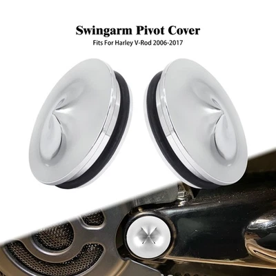 Tapa de cubierta de perno de basculante cromada apta para Harley Night Vrod V-rod 2006-2017 VRSC Foto 1 de 4