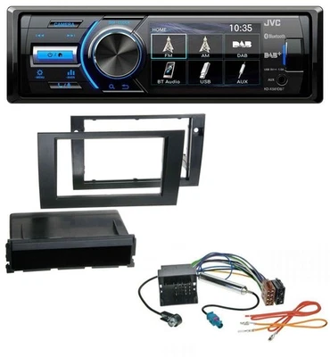 JVC Bluetooth MP3 USB DAB Autoradio für Audi A4 01-08 B6 B7 Symphony Quadlock - Bild 1 von 4
