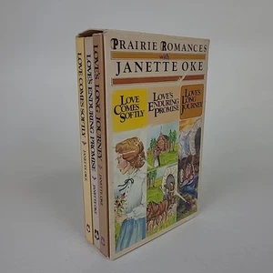 Lot of 3 Janette Oke Paperback Vintage Box Set Prairie Romances Bethany House - Picture 1 of 10