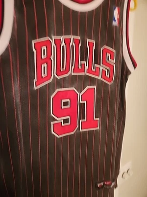 Camiseta deportiva de juego Nike Dennis Rodman Chicago Bulls #91 Foto 1 de 4