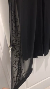NUEVO~ Pantalones elegantes de noche Jones New York para mujer con superposición transparente talla 10 ¡Difícil de encontrar! - Imagen 1 de 11