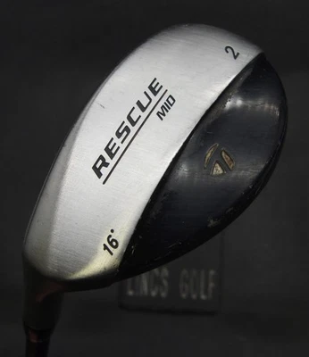 Left-Handed TaylorMade Rescue Mid 16° 2 Hybrid Regular Graphite Shaft T/M Grip - Image 1 of 4